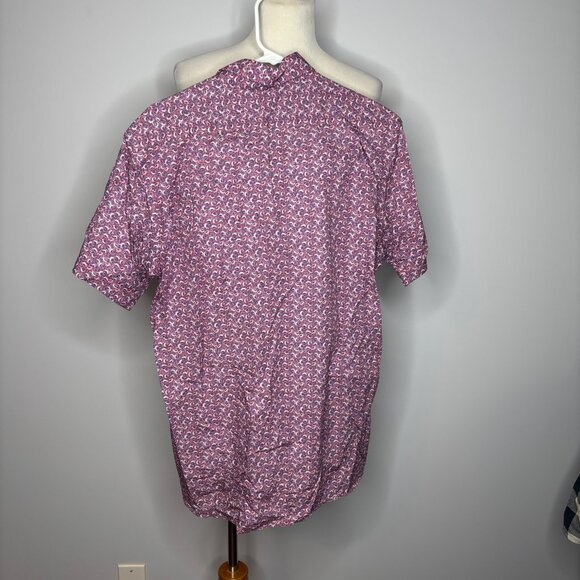 Cremieux - Blue & Pink Patterned Button Down Shirt - Picture 2 of 2